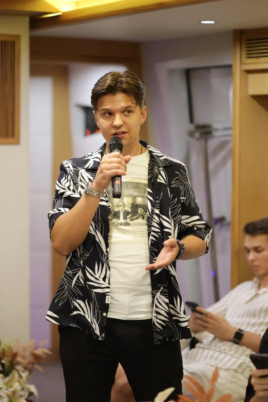 Speaking at an event